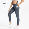 Pantalon de Yoga de sport d&#39;entraînement taille haute avec poche coupe ajustée pour femmes