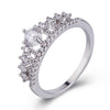 Bague couronne micro-sertie