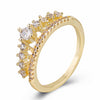 Bague couronne micro-sertie