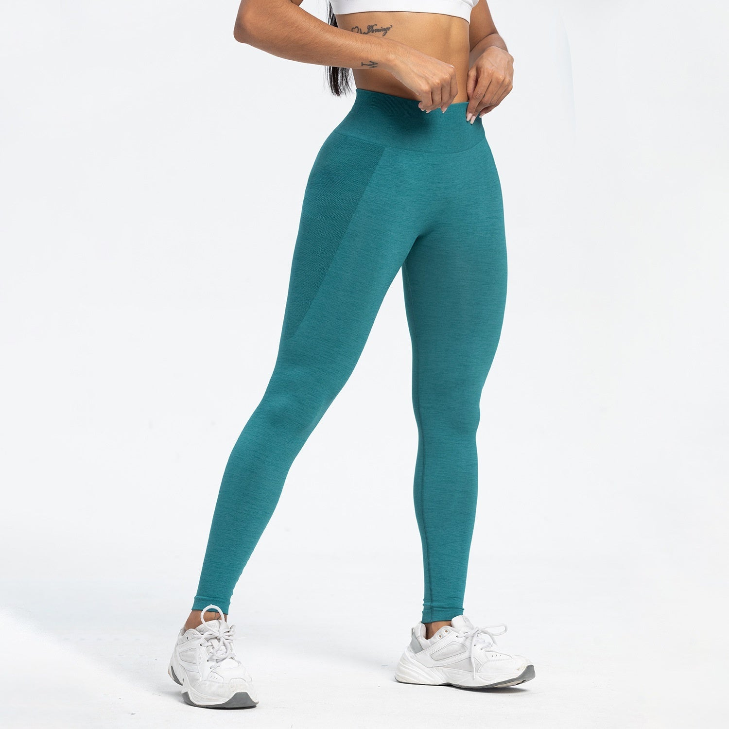 Pantalon de sport et de Fitness pour femmes, sans couture, rehausseur de hanches, taille haute, pantalon de Yoga