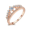 Bague couronne micro-sertie