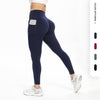 Pantalon de Yoga de sport d&#39;entraînement taille haute avec poche coupe ajustée pour femmes