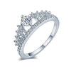 Bague couronne micro-sertie