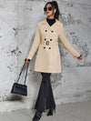 Trench mi-long pour femme, manteau de style britannique